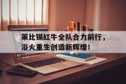 GOGO体育在线注册-莱比锡红牛全队合力前行，浴火重生创造新辉煌！
