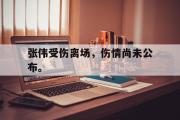 GOGO体育官方网址-张伟受伤离场，伤情尚未公布。